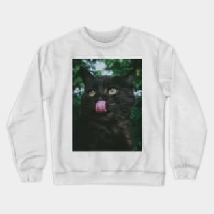 black cat Crewneck Sweatshirt